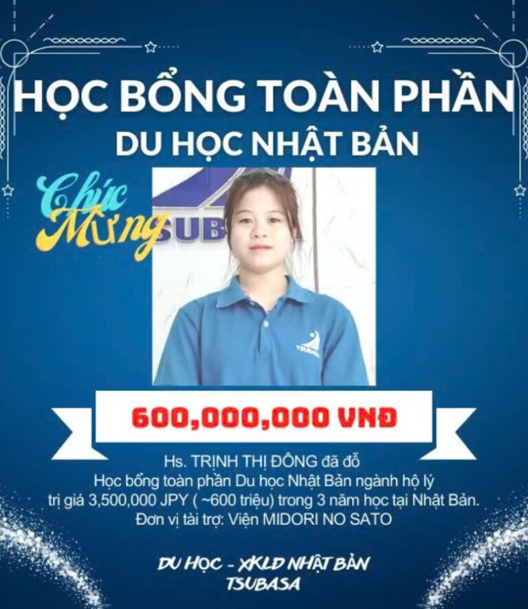 Học bổng toàn phần học sinh Tsubusa (1)
